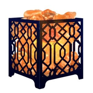 Metal Pink Salt Lamp