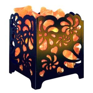 Metal Pink Salt Lamp