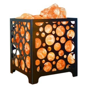 Metal Pink Salt Lamp