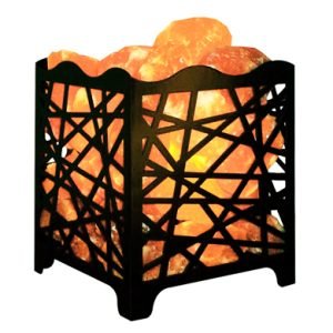 Metal Pink Salt Lamp