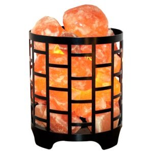 Metal Pink Salt Lamp